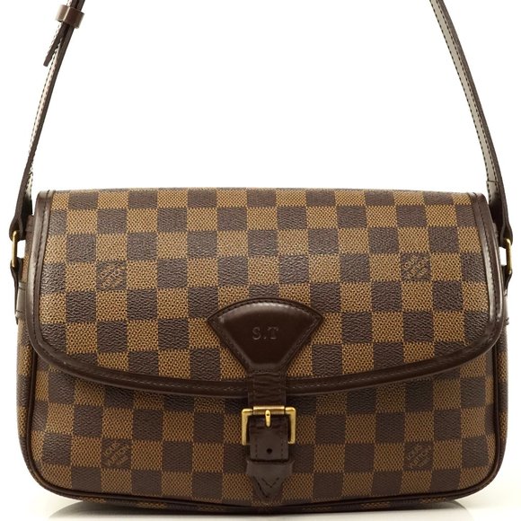 Auth Louis Vuitton Sologne Damier Ebene #3507L70B